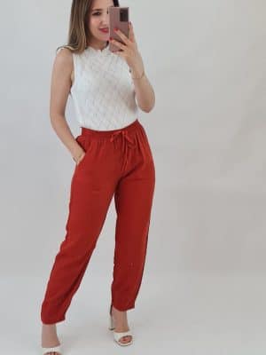 Calça elástico na cintura
